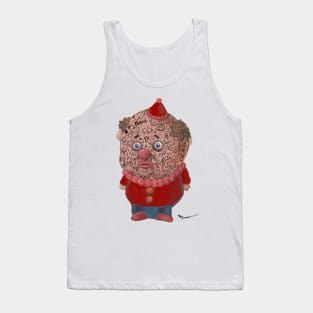NoPe the Clown Red Chum | Original | Circus Clown with Face Tattoos | Inked Glory Fool Prince | no sleep Tank Top